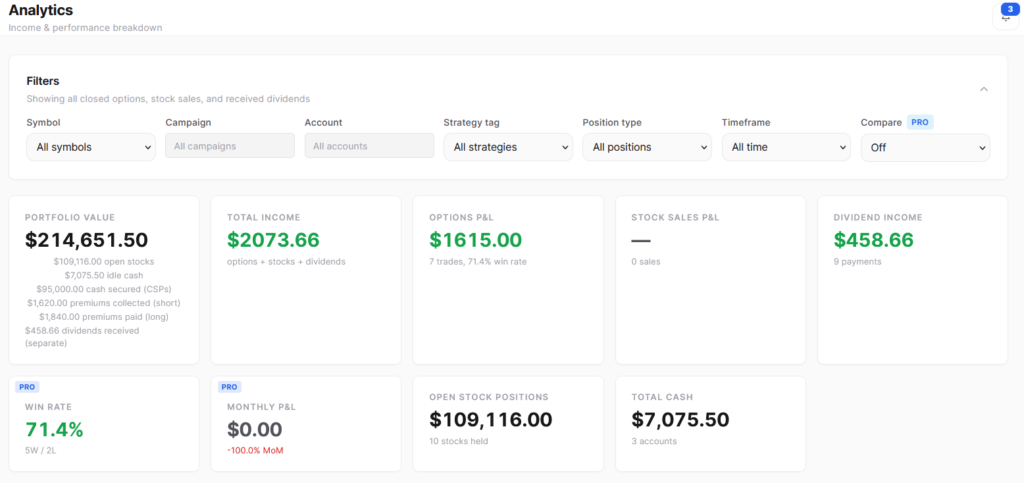 Stock Option Log Analytics